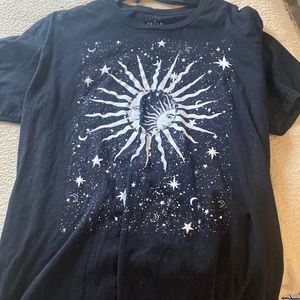 A very oversized T. Feels smooth.